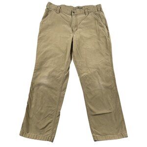 Carhartt Pants Mens 36x30 Tan Rugged Flex Relaxed Fit Canvas Work Pant